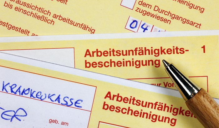 Krankenstand _drittniedrigst